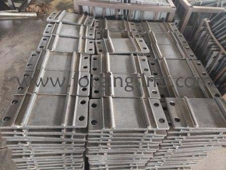 Forged tie plate of railway-mass production