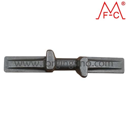 Forged metal core of rubber crawler