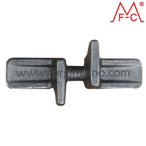 Forged metal link of rubber tracks