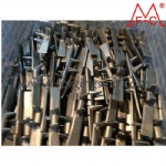 Forged metal steel core rubber tracks